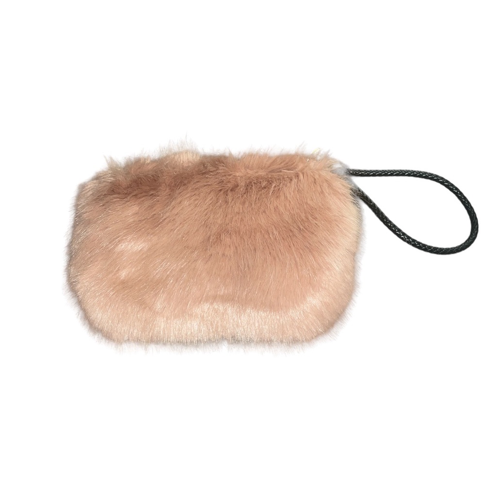Windsor Pink Faux Fur Clutch